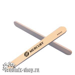Пилка белая маникюрная на пластиковой основе, двухсторонняя - абразив 180/240 