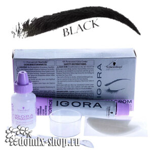 Краска для бровей и ресниц чёрная Igora Bonacrom 15+10 мл 