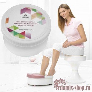 Соль для педикюрных ванночек с антигрибковым эффектом и мятой 500гр 