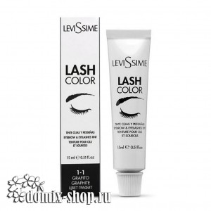 LEVISSIME LASH COLOR Краска для бровей и ресниц № 1-1 Графит 15 мл 