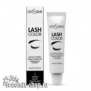 LEVISSIME LASH COLOR Краска для бровей и ресниц № 1 Черный 15 мл 