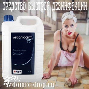 АЛДЕЗ  АБСОЛЮСЕПТ 75, 5л Средство дезинфицирующее «АБСОЛЮСЕПТ-75» представляет собой готовую к применению прозрачную бесцветную или окрашенную жидкость со специфическим запахом спирта или применяемой отдушки. 