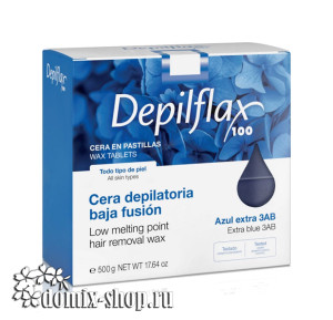 Depilflax воск горячий Азуленовый в брикетах 500 г