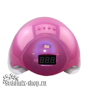 Гибридная лампа SUN 5 UV/LED для сушки гель-лака 48 Вт розовая 
