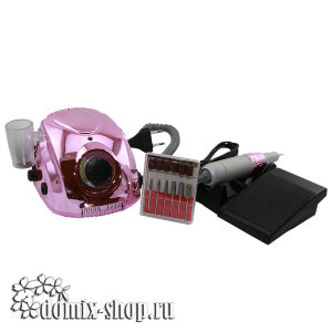 Машинка для маникюра, модель DM-212, 45W, 35000 об/мин, цвет розовый глянец 