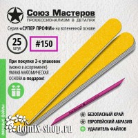 Сменные файлы для основы-пилки СОЮЗ МАСТЕРОВ ЕвроЛОНГ, гритность 150, 25 шт 