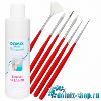 Жидкость для снятия лака и акрила с натуральных поверхностей и кистей Brush Cleaner 2в1 1 л.